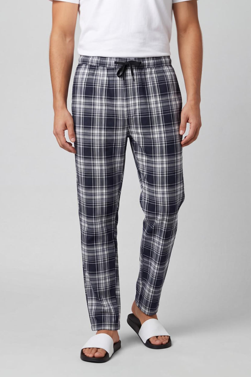 Grey Checked Regular Fit Pyjama for Men - Image 2