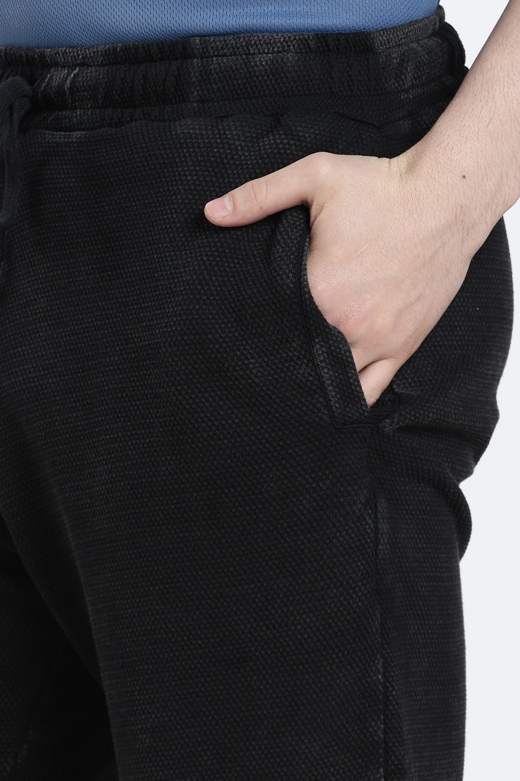 Black Regular Fit Shorts for Men - Image 3