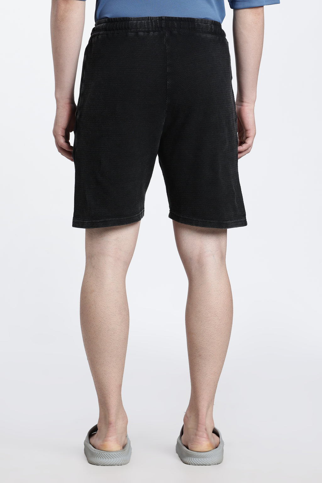 Black Regular Fit Shorts for Men - Image 5