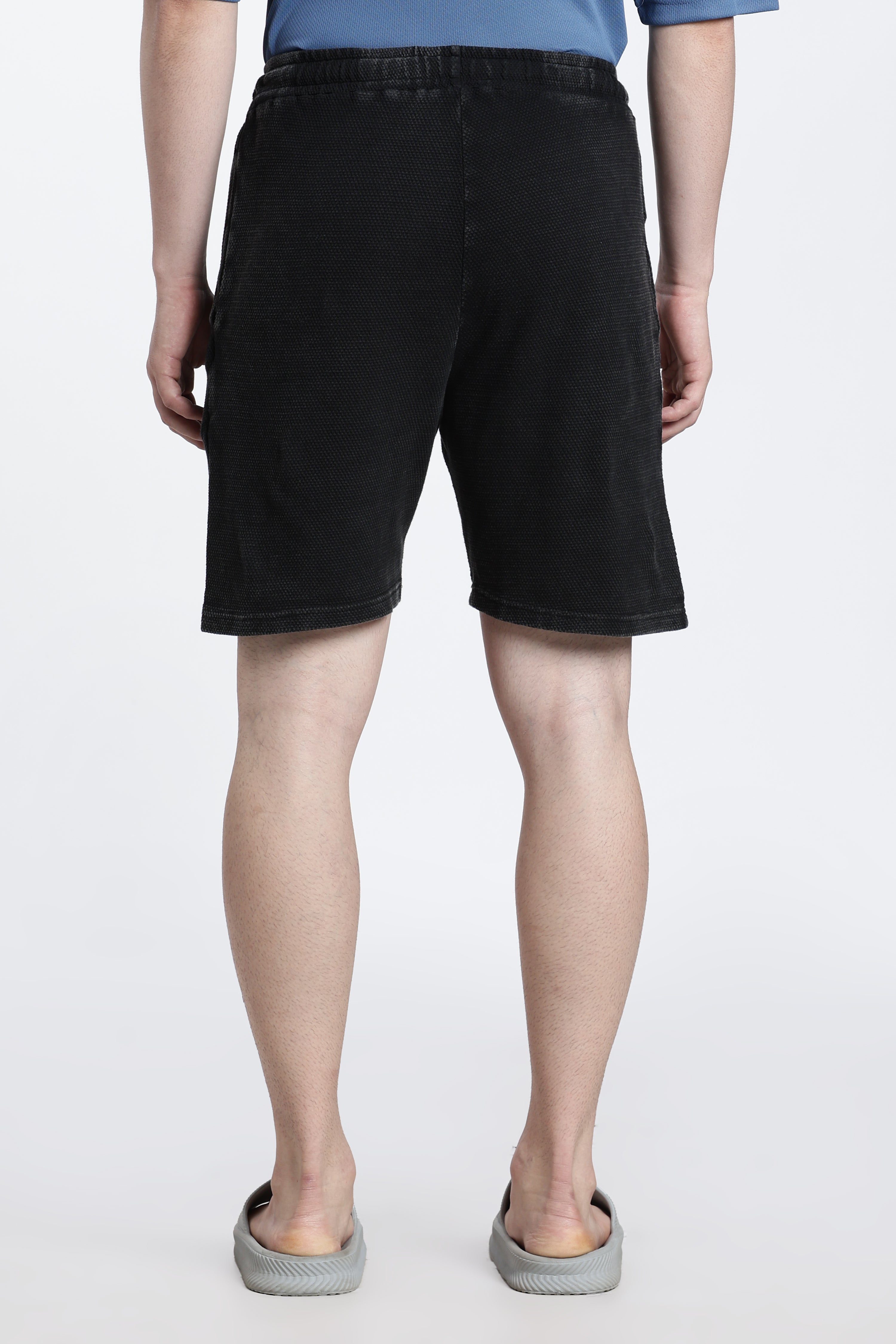 Black Regular Fit Shorts for Men - Image 5