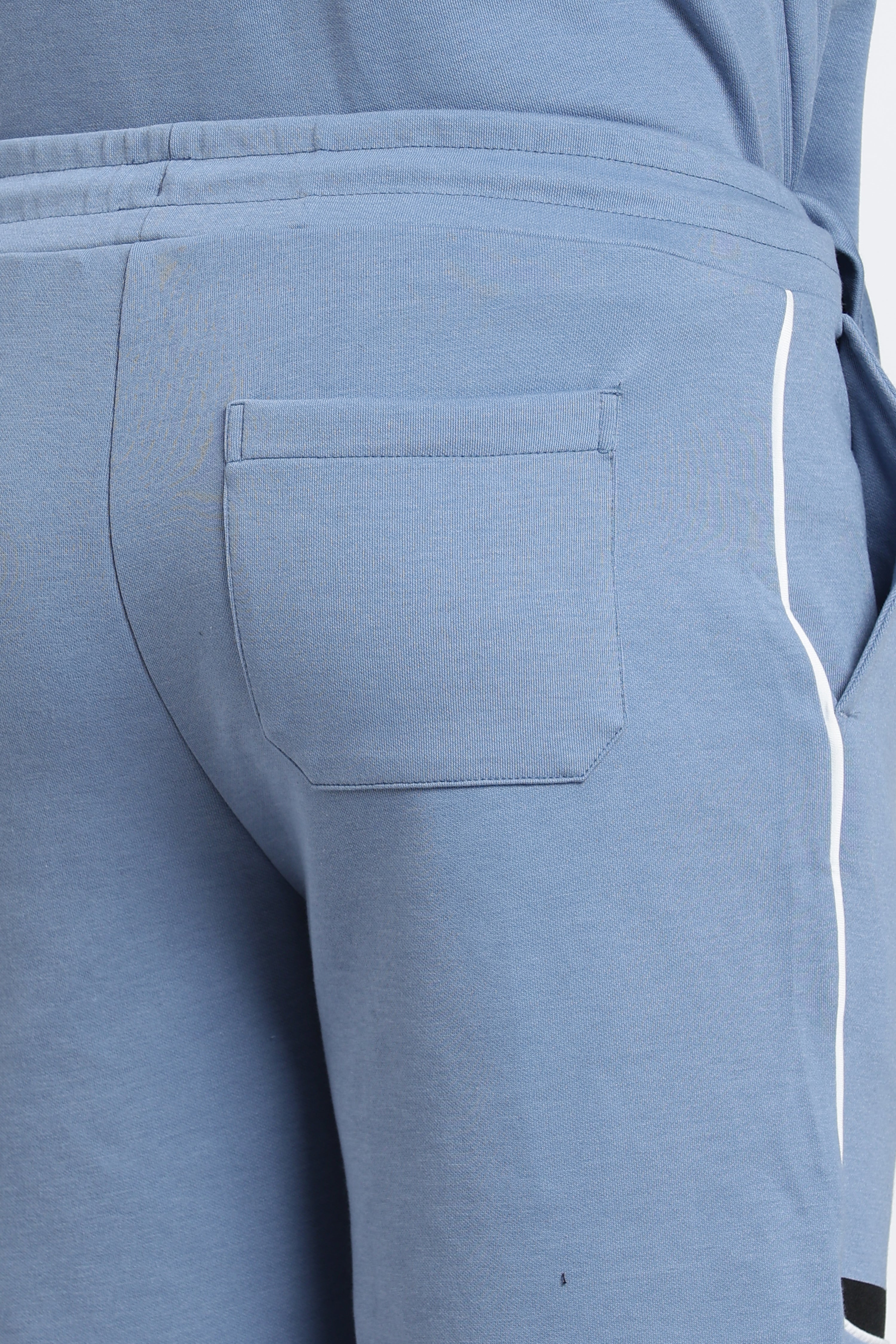 Blue Regular Fit Shorts for Men - Image 3