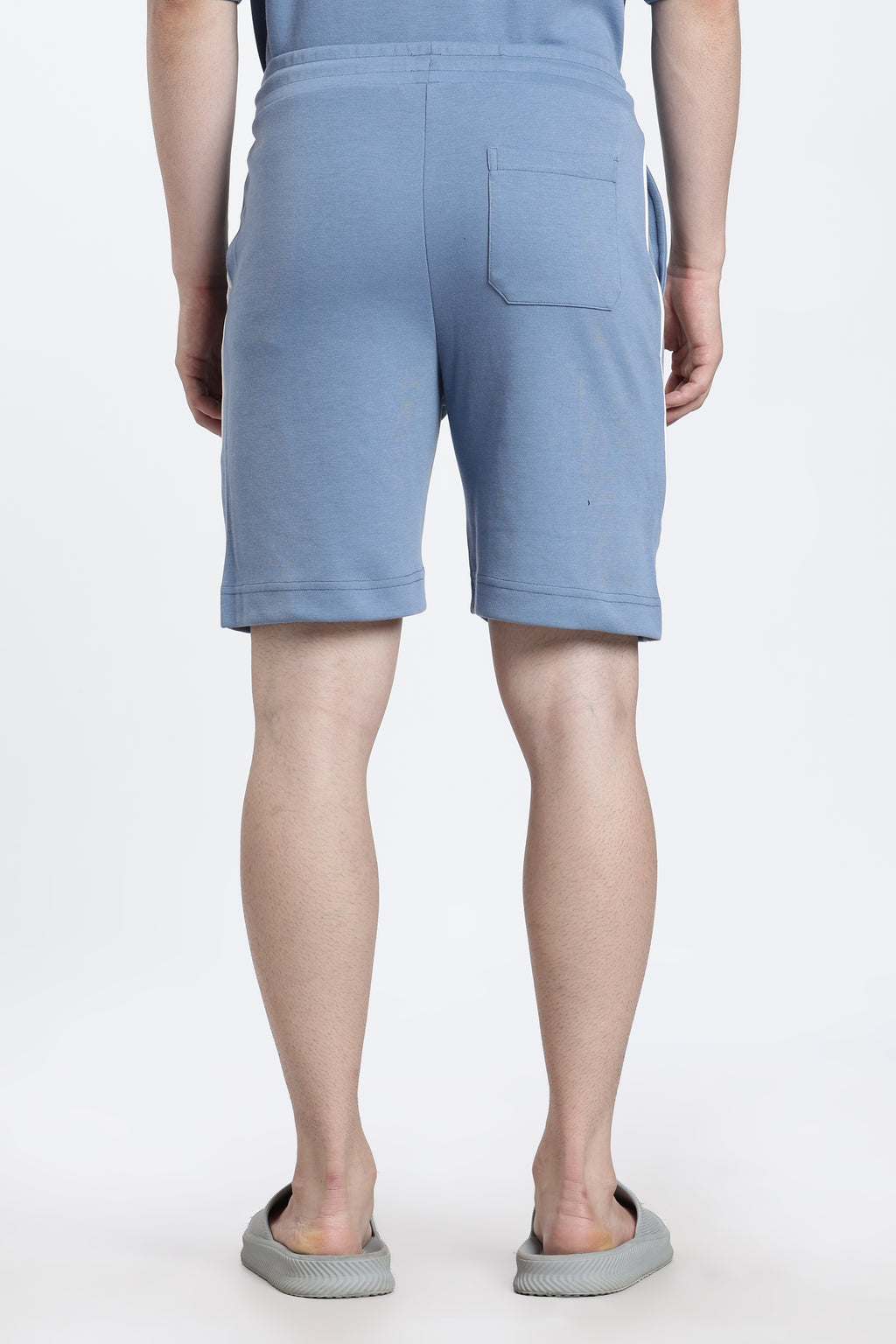 Blue Regular Fit Shorts for Men - Image 5