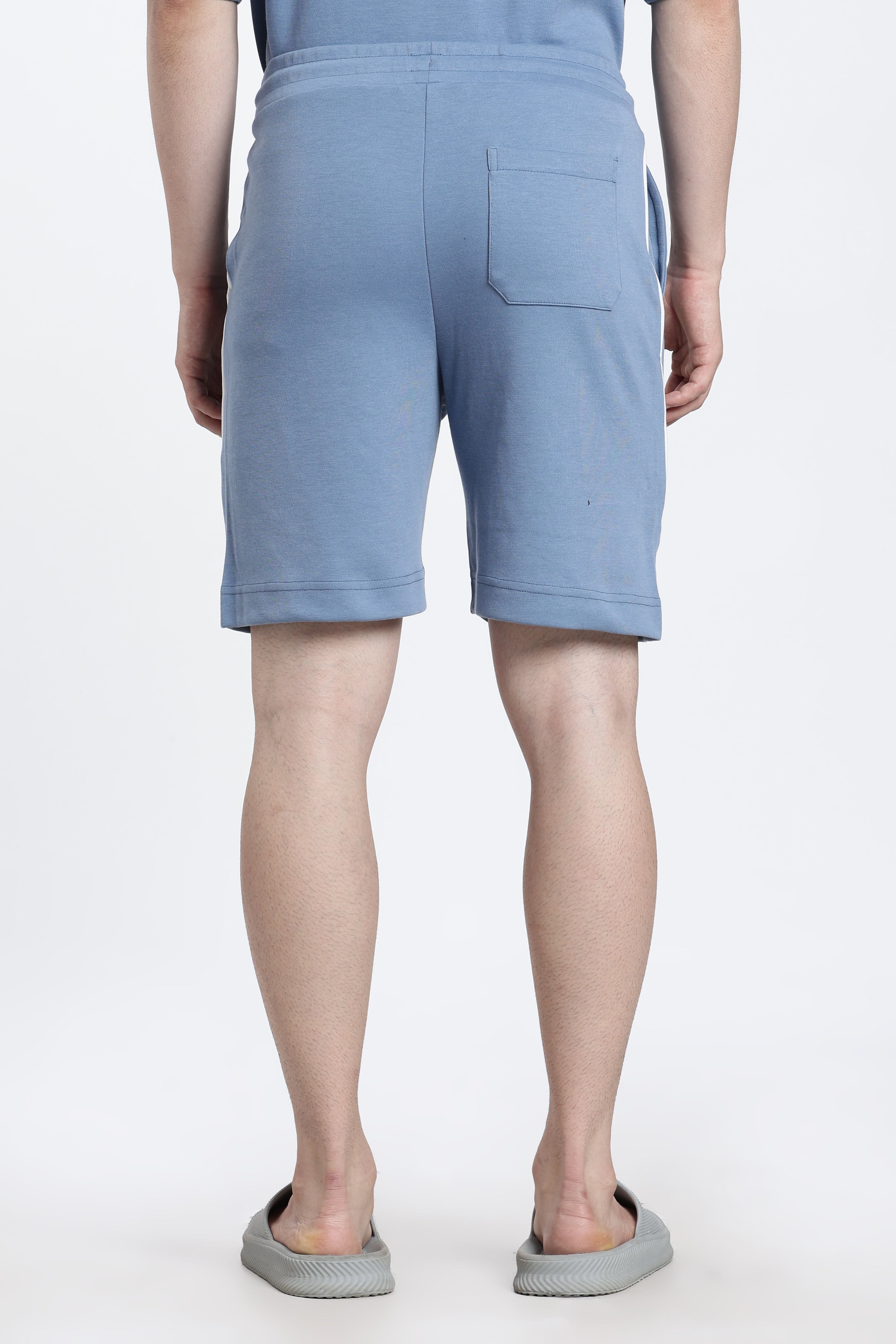 Blue Regular Fit Shorts for Men - Image 5