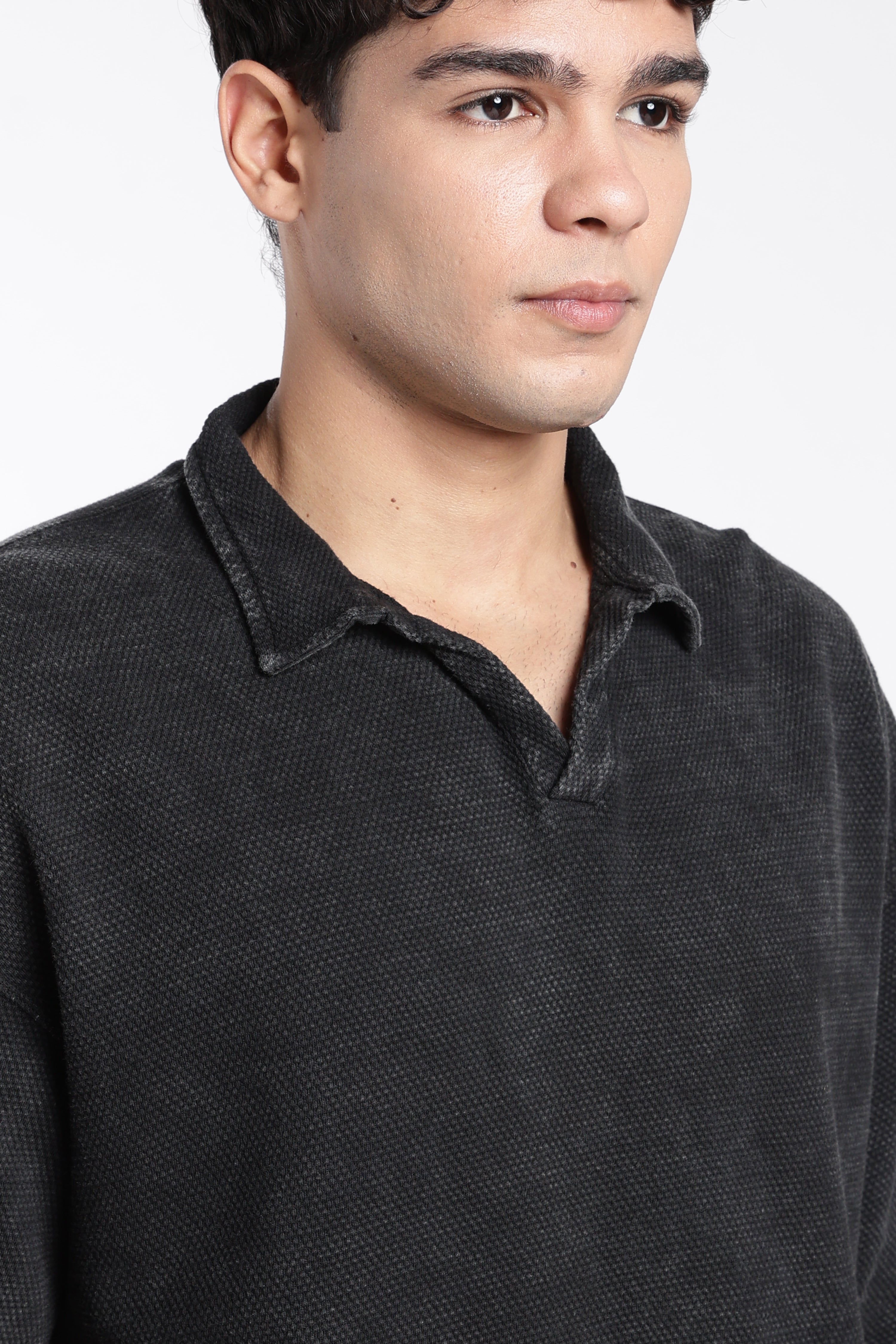 Charcoal Regular Fit Polo T-Shirt for Men - Image 3