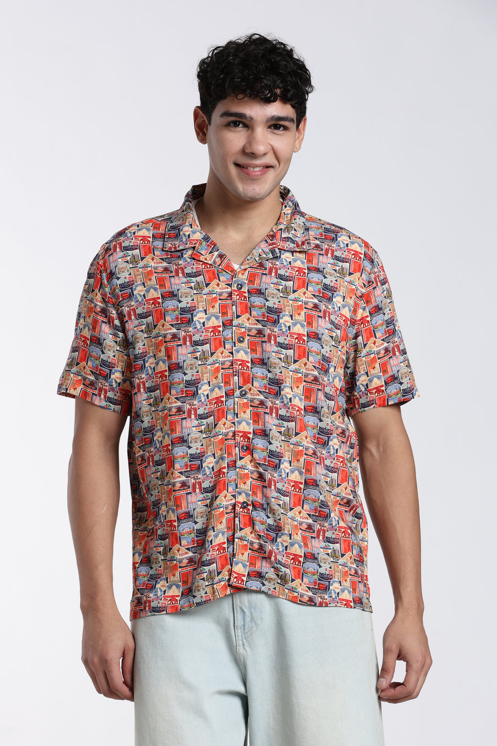 Multi-coloured Regular Fit Shirt for Men - Image 2