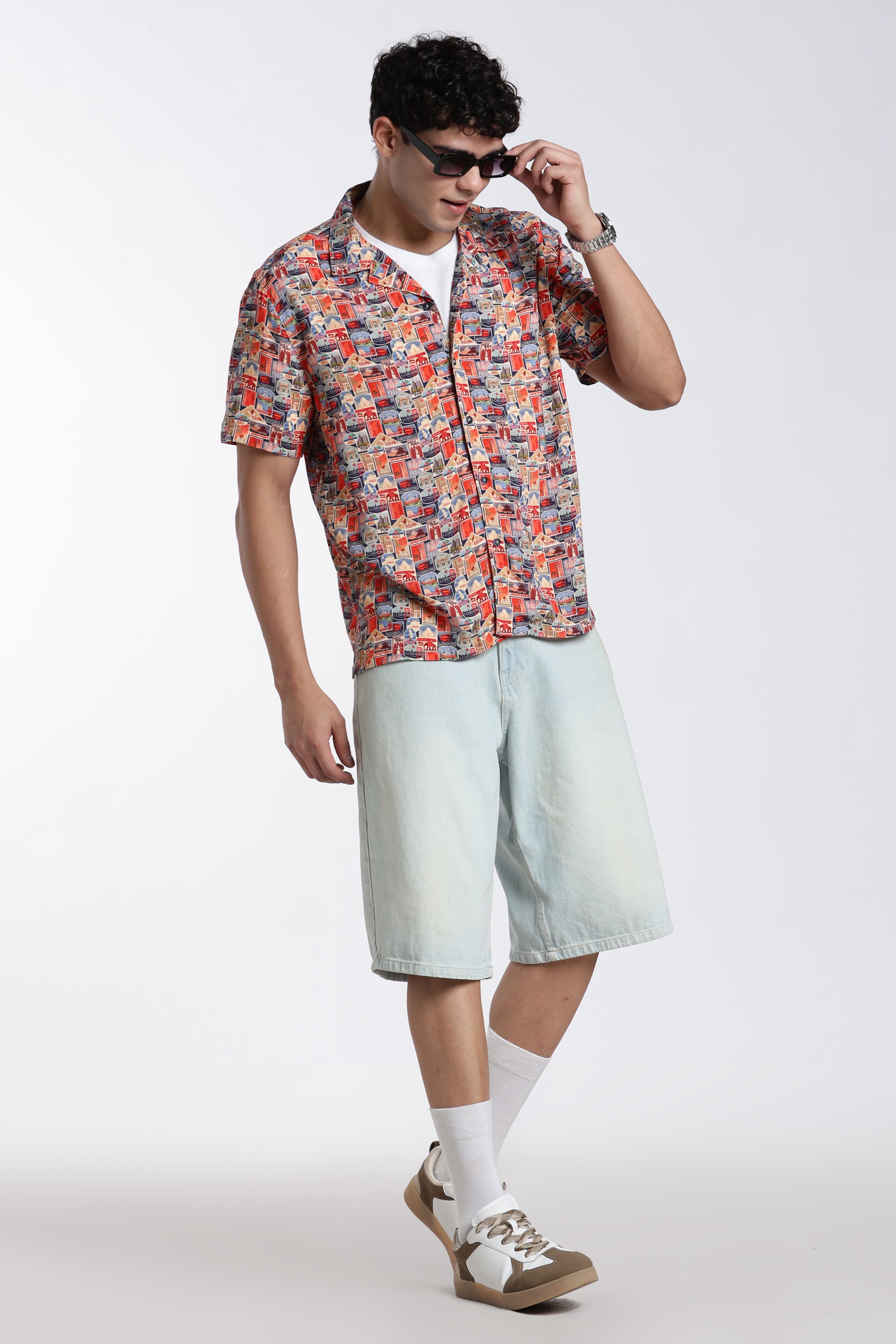 Multi-coloured Regular Fit Shirt for Men - Image 6