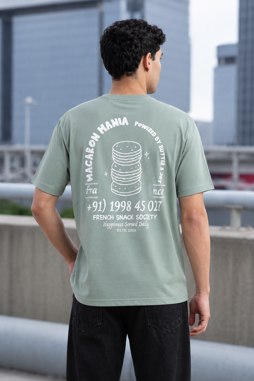 Green Printed Regular Fit T-Shirt for Men - Image 1