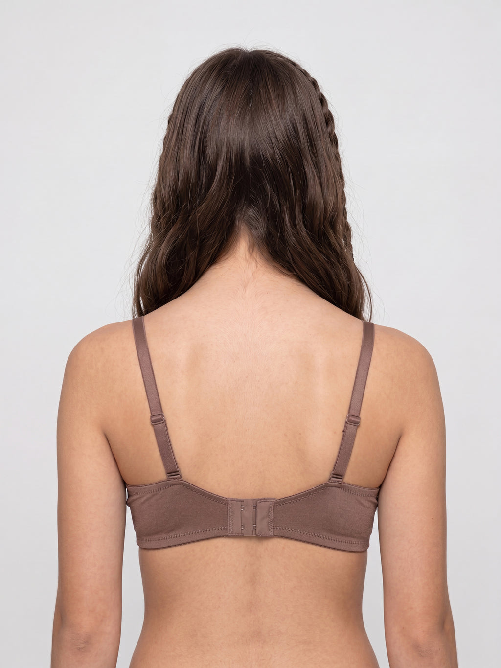Brown Solid Regular Fit Bra for Women - Image 5