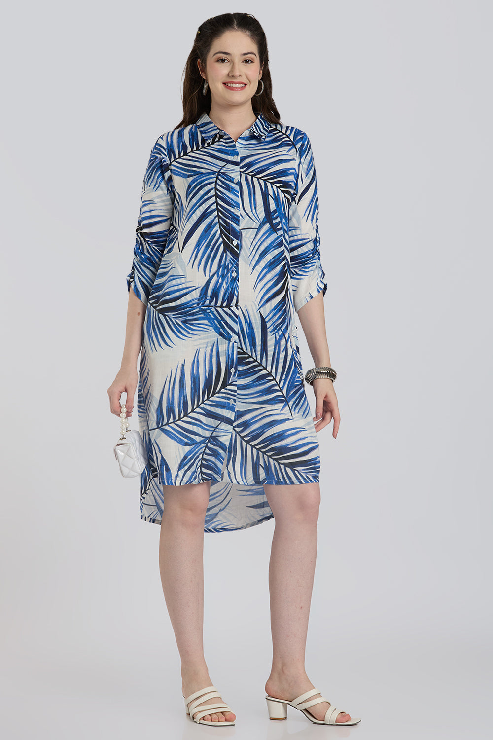White Casual Breathable Dress for Women - Image 1
