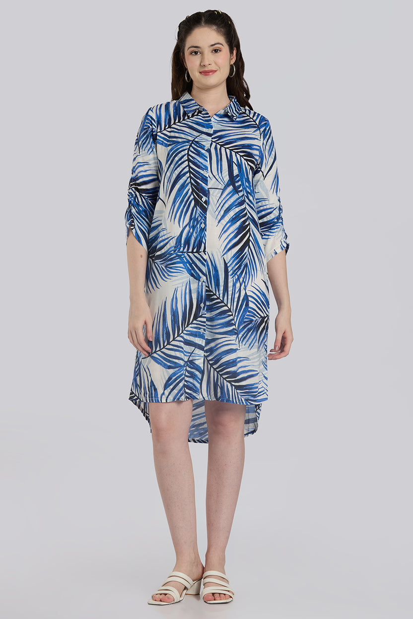 White Casual Breathable Dress for Women - Image 2