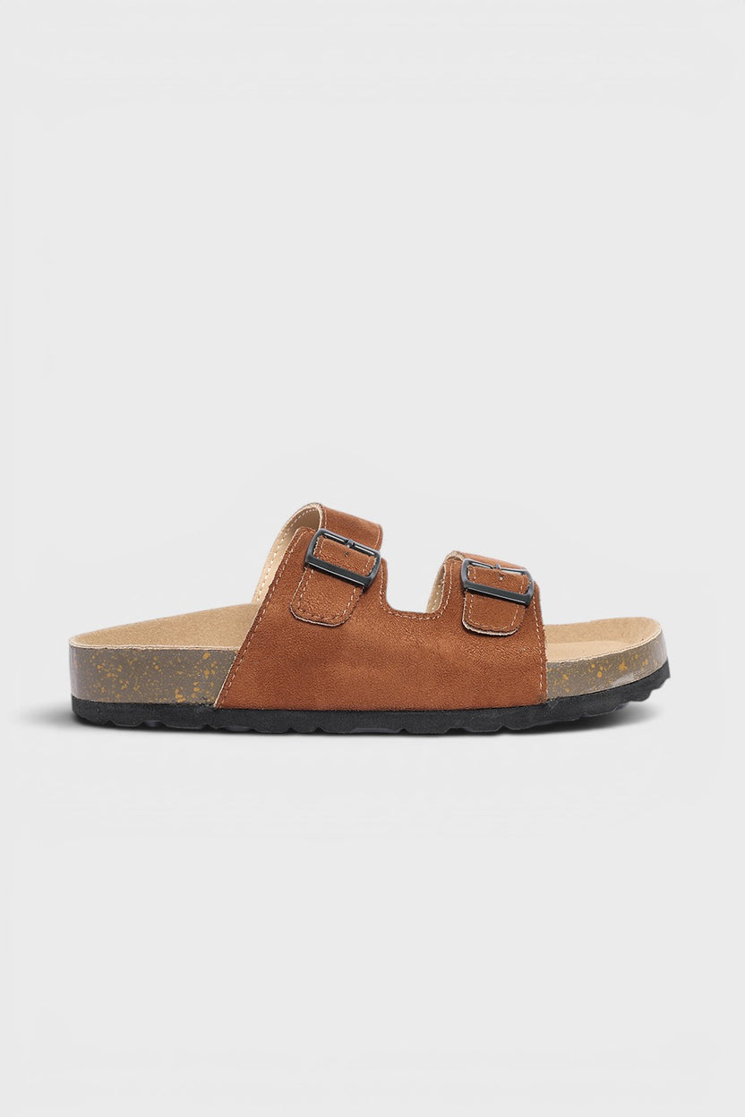 Brown PU Synthetic Sandal for Boys - Image 2