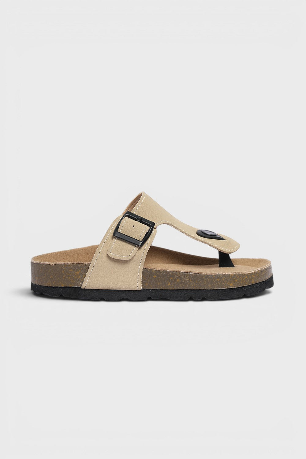 Beige PU Synthetic Sandal for Boys - Image 2