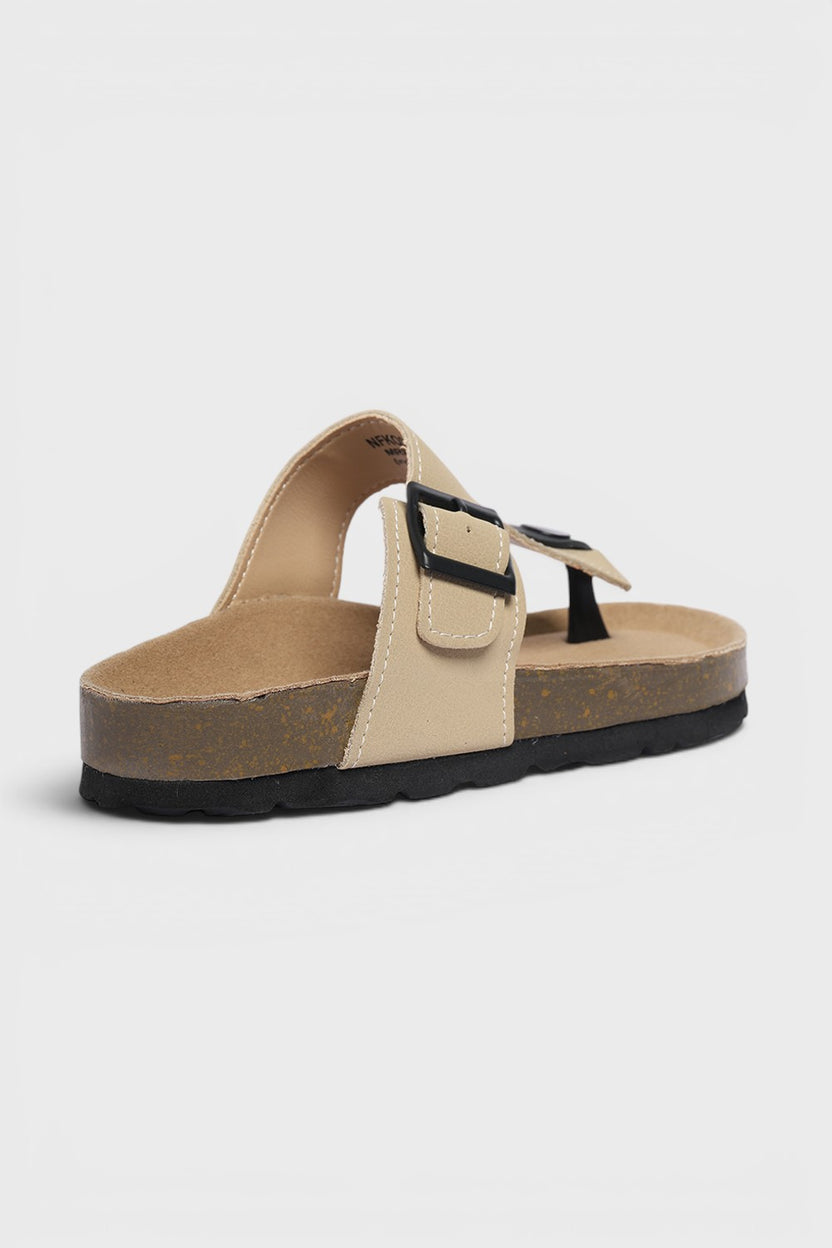 Beige PU Synthetic Sandal for Boys - Image 3