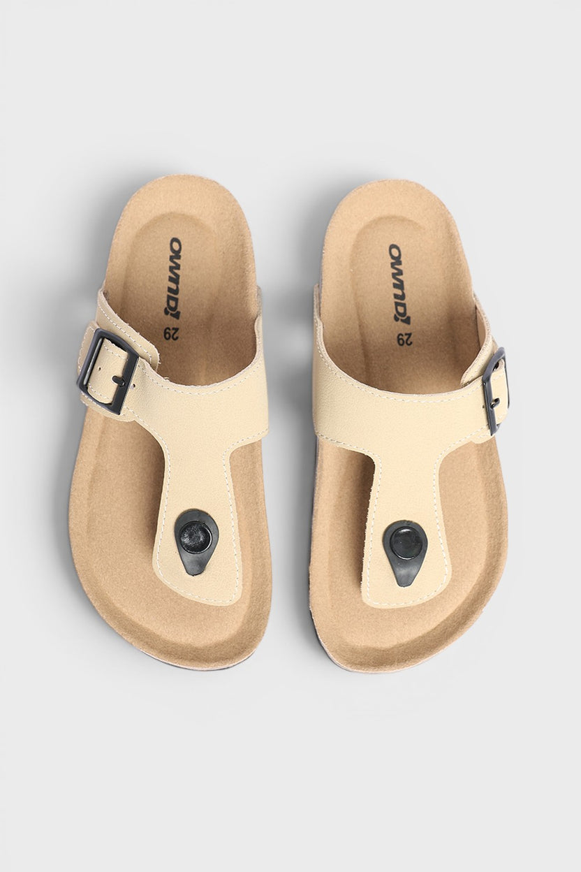 Beige PU Synthetic Sandal for Boys - Image 4