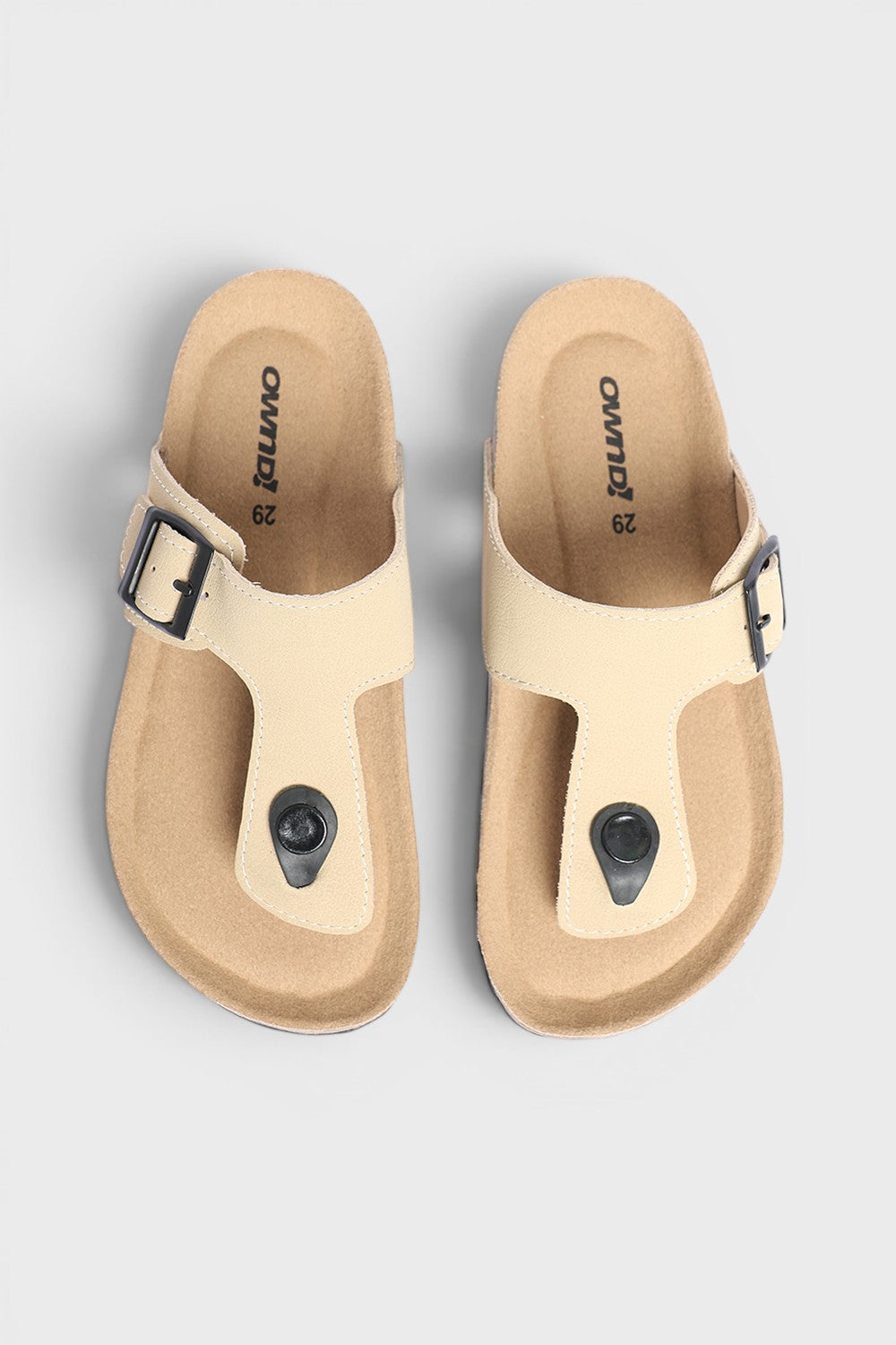 Beige PU Synthetic Sandal for Boys - Image 4