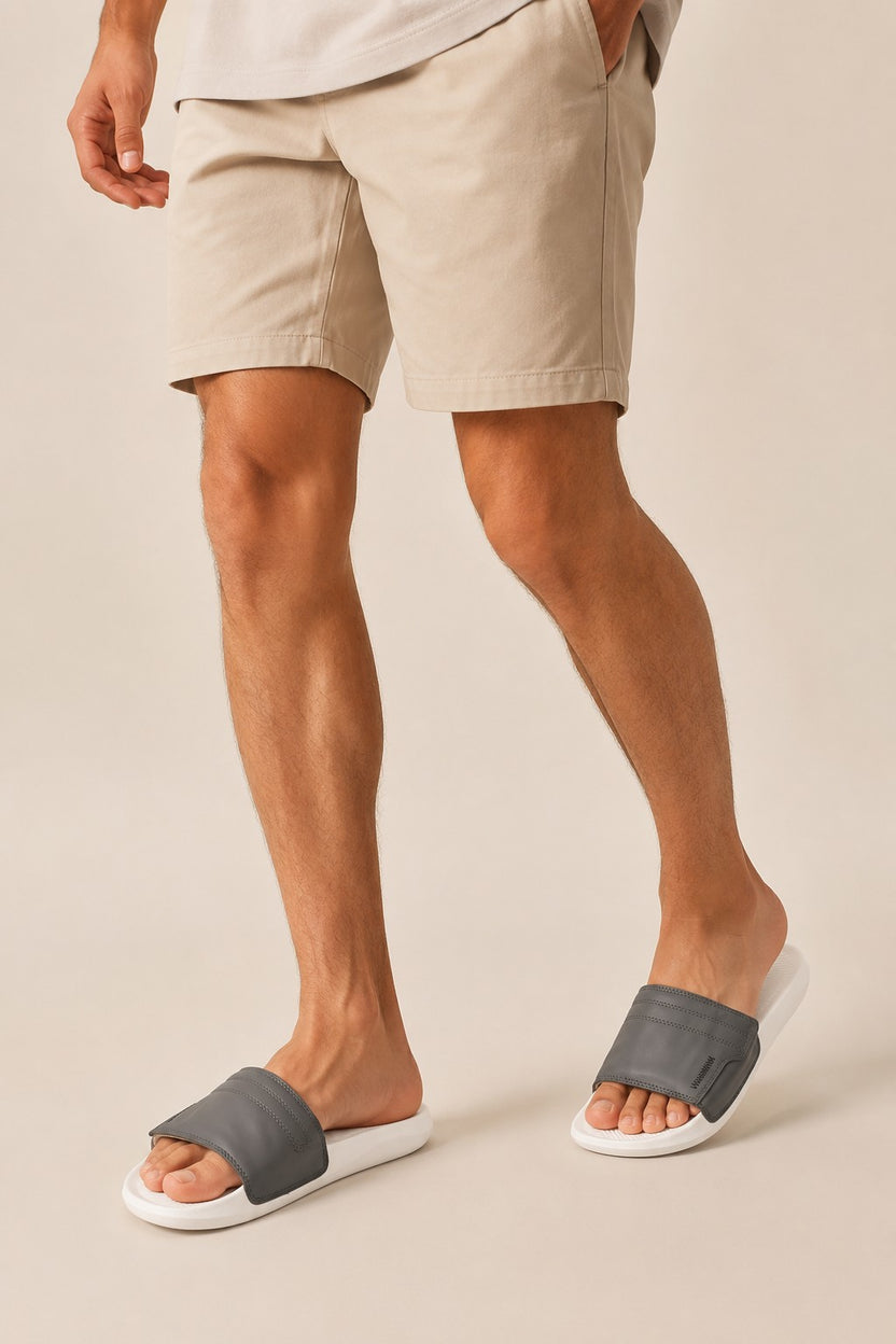 Charcoal Pool Slide for Men - Image 1