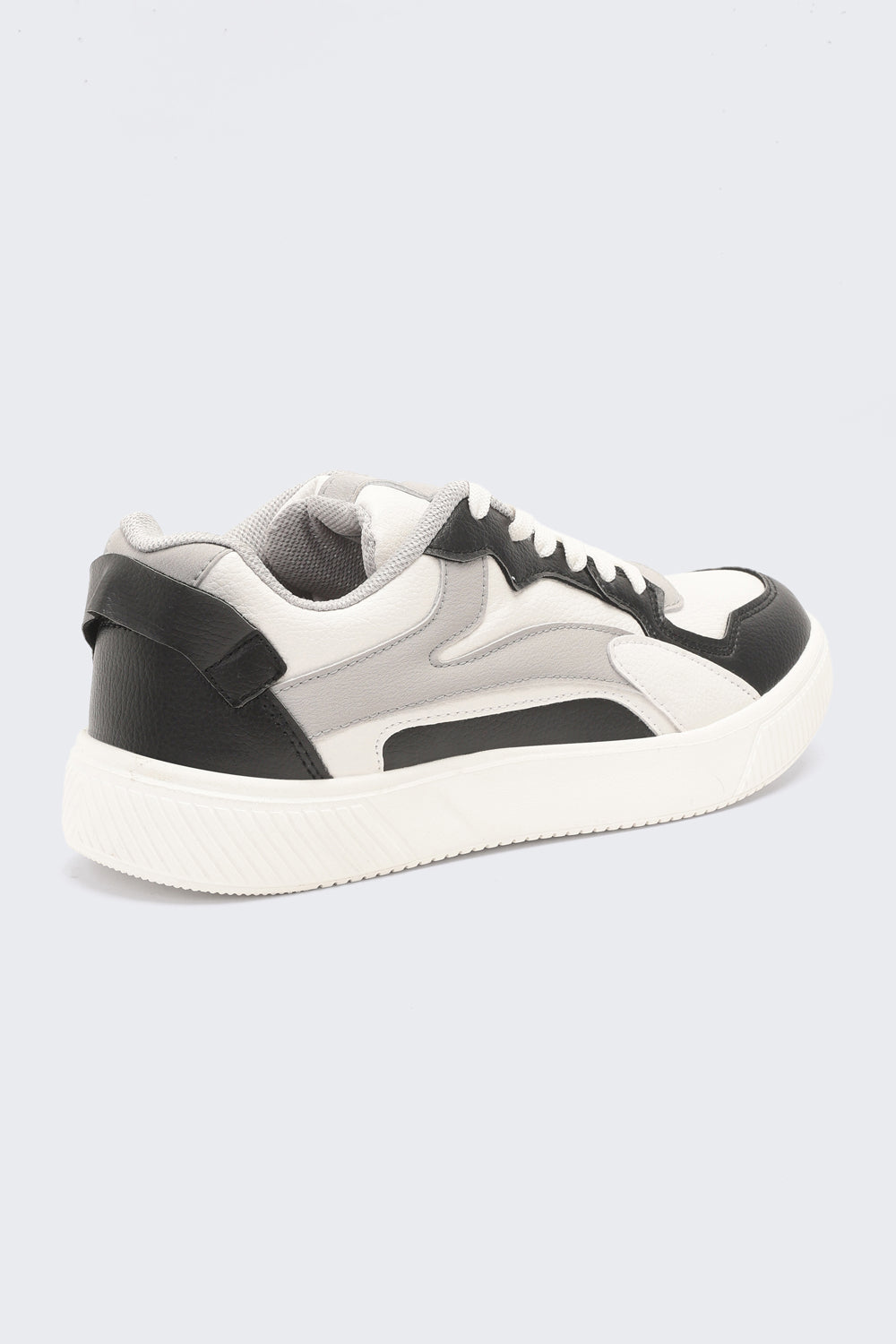 Black Colourblocked Sneakers for Men - Image 3