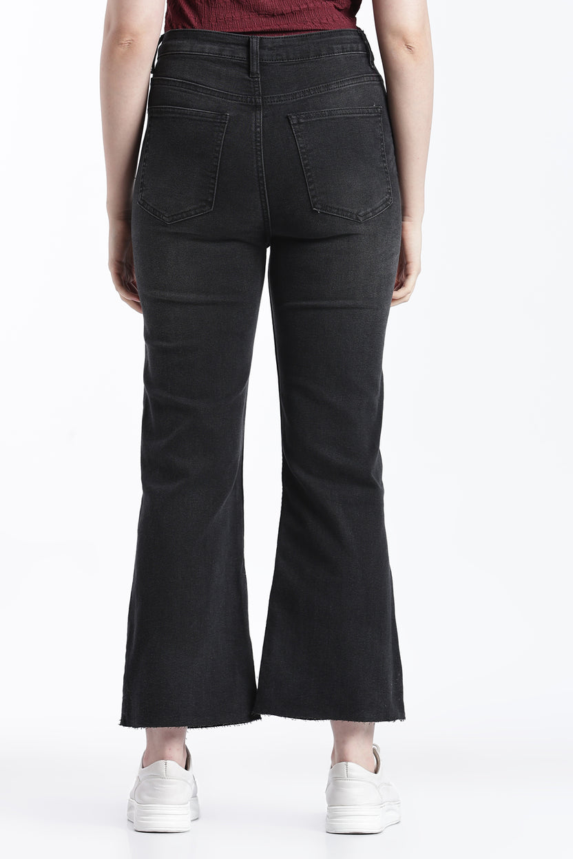 Black Straight Fit Jeans With 5 Pocket For Women - Image 5