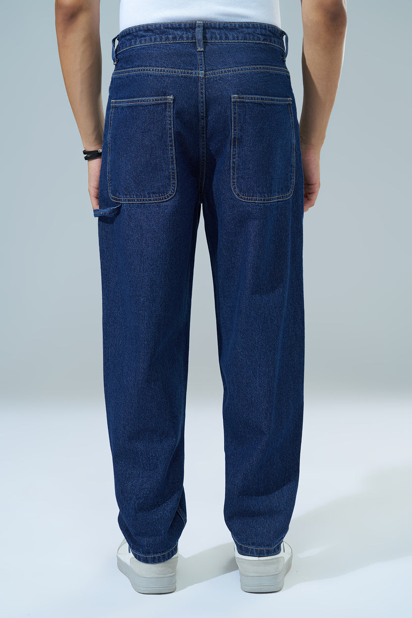 Blue Carpenter Fit Jeans For Men - Image 5