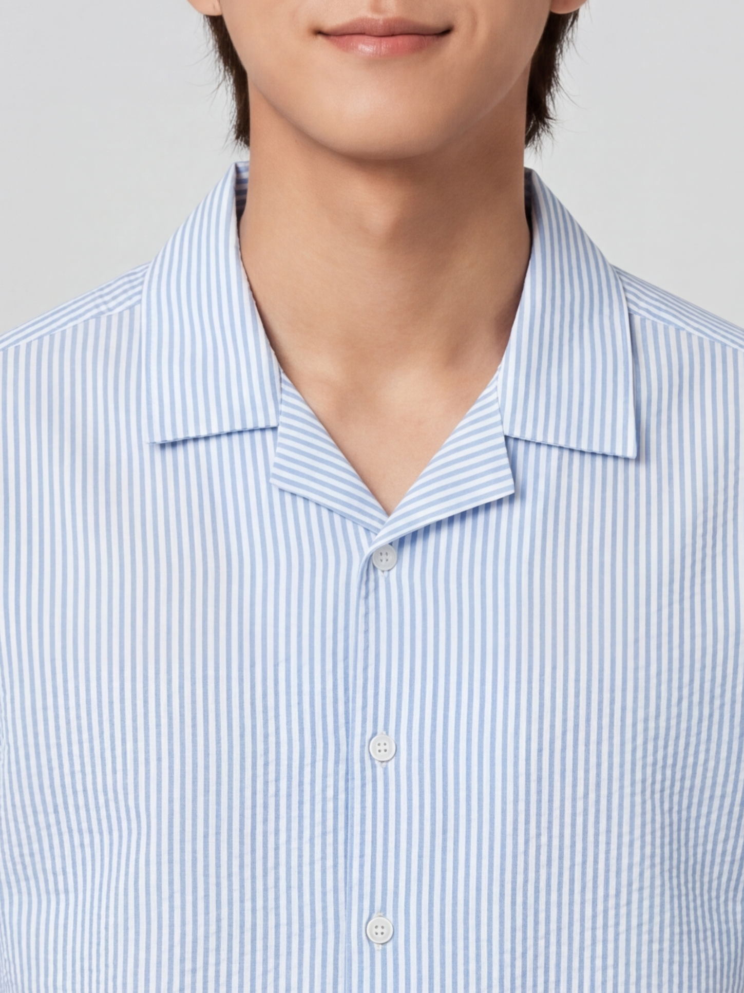 Blue Regular Fit Shirt for Men - Image 3