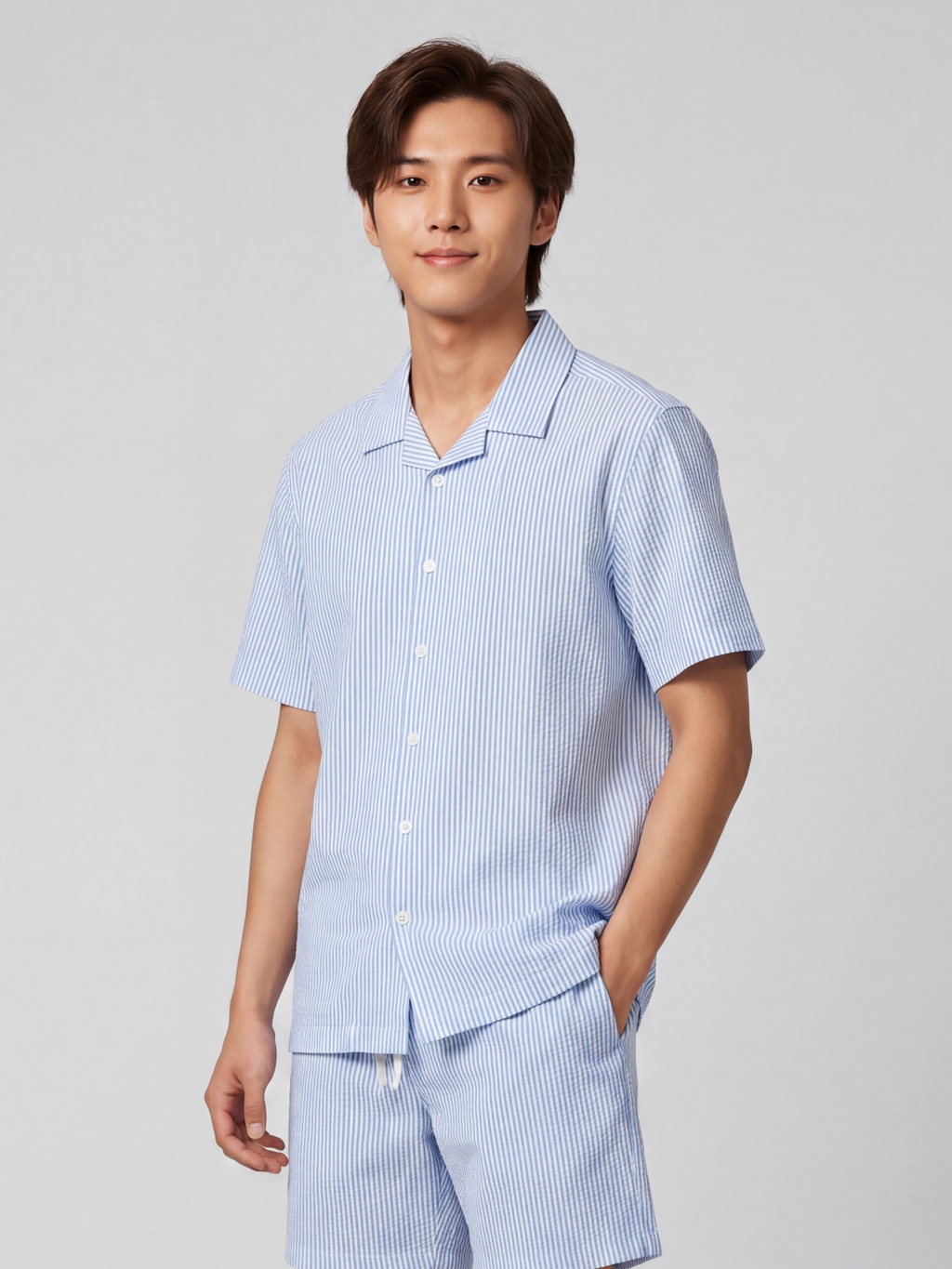 Blue Regular Fit Shirt for Men - Image 4