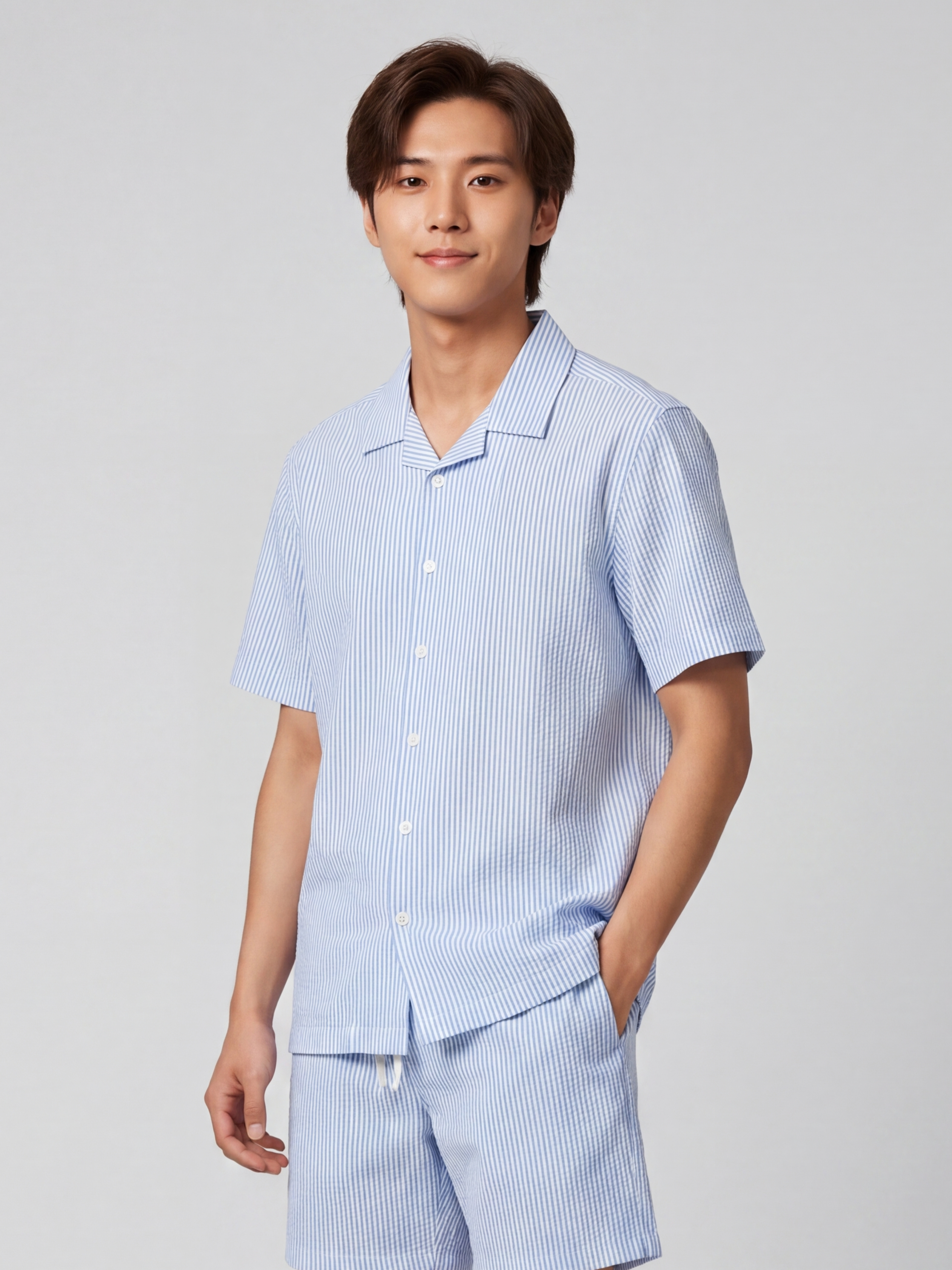 Blue Regular Fit Shirt for Men - Image 4