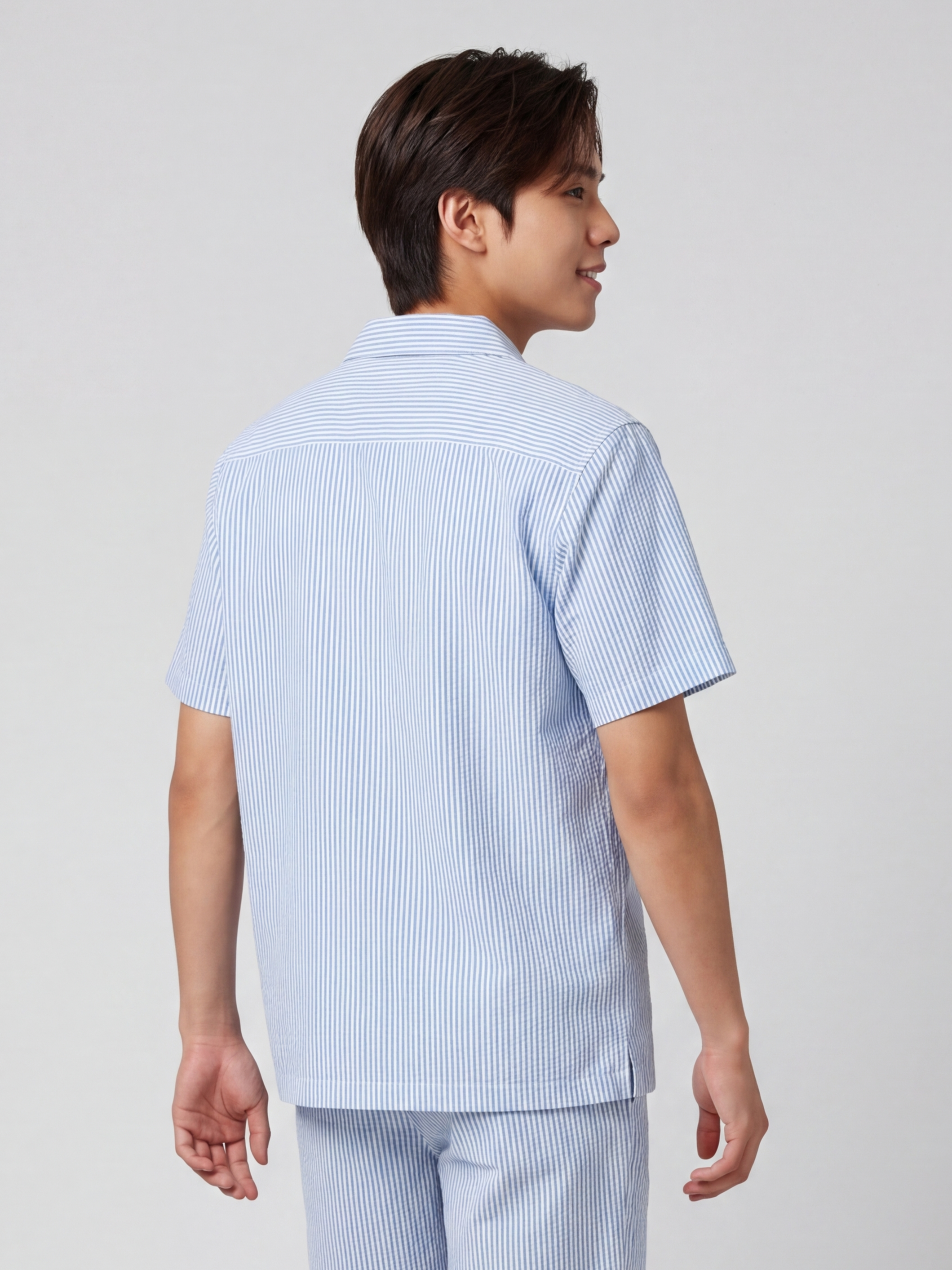 Blue Regular Fit Shirt for Men - Image 5