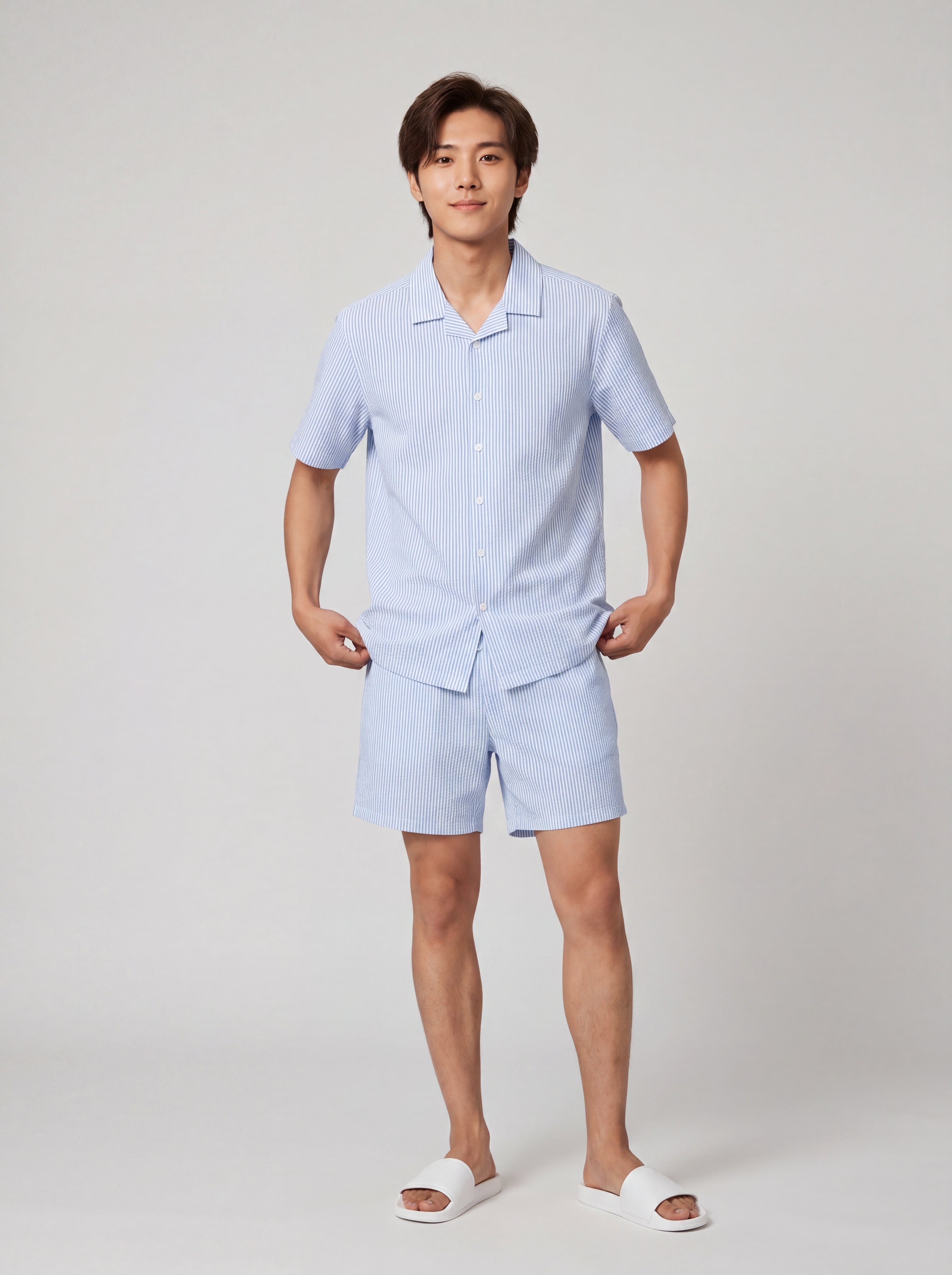 Blue Regular Fit Shirt for Men - Image 6