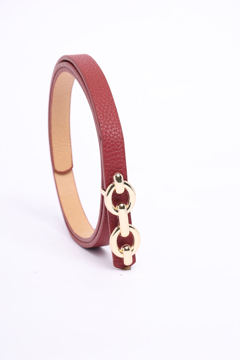 Multi-coloured Slim Fashion Belts Pack of 2 Belts for Women - Image 6