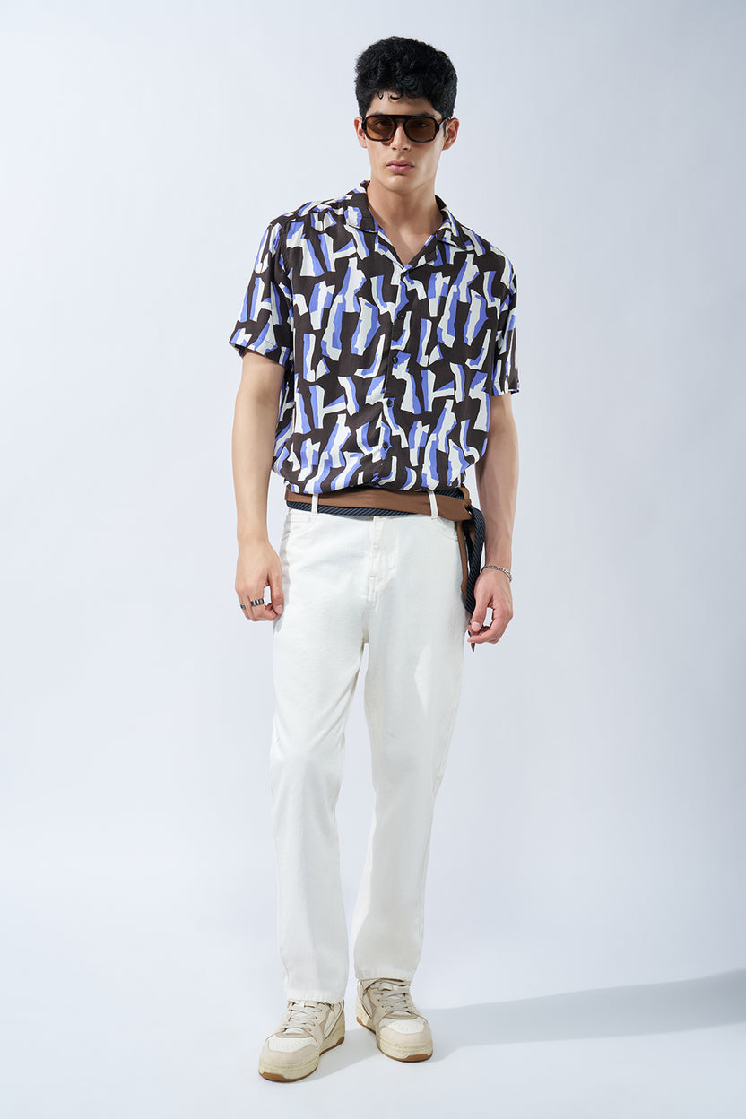 Off-White Solid Jeans For Men - Image 6