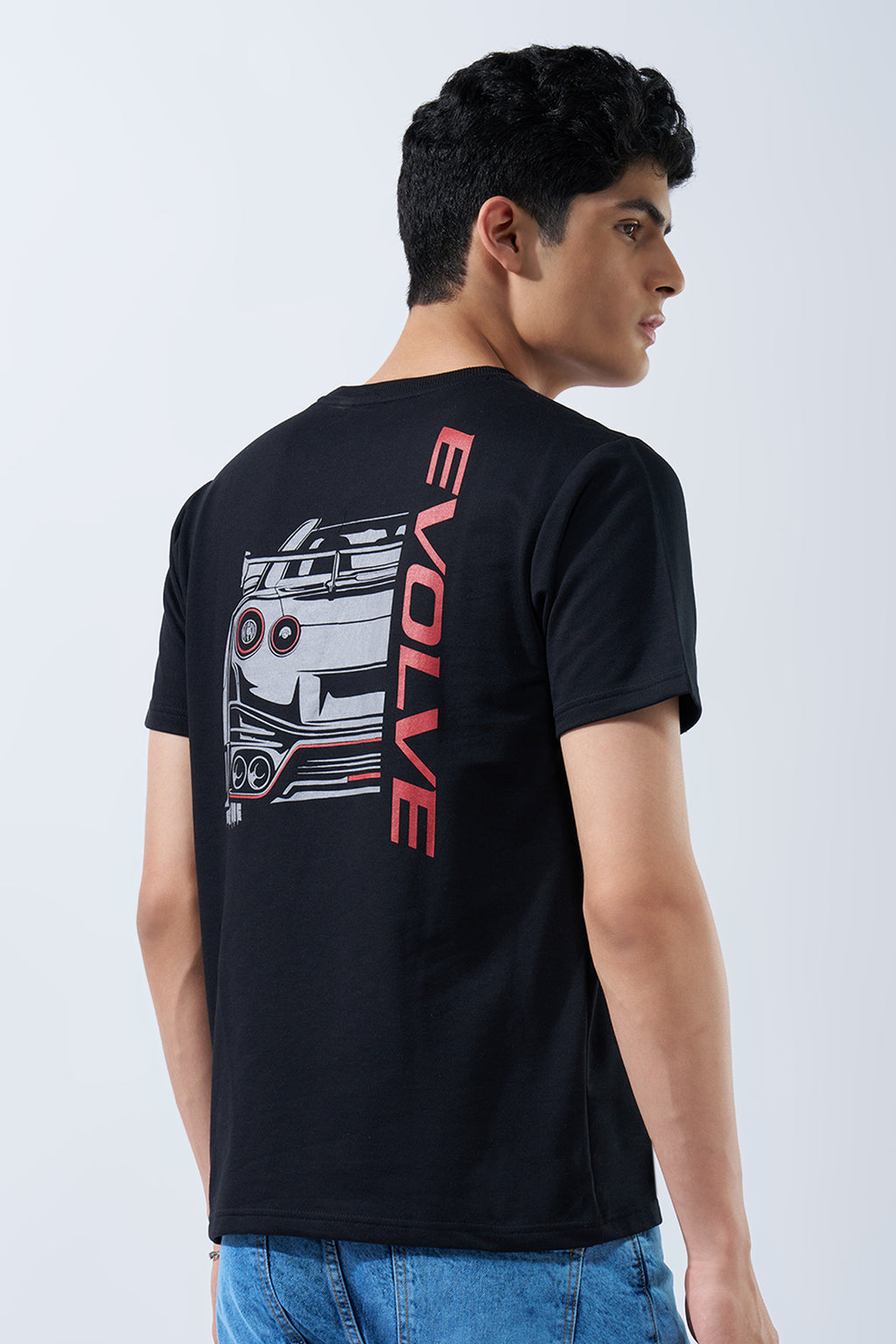 Black Car Graphic T-Shirt for Men - Image 5
