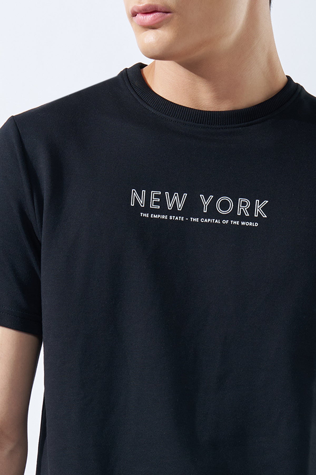 Black Graphic T-Shirt for Men - Image 3