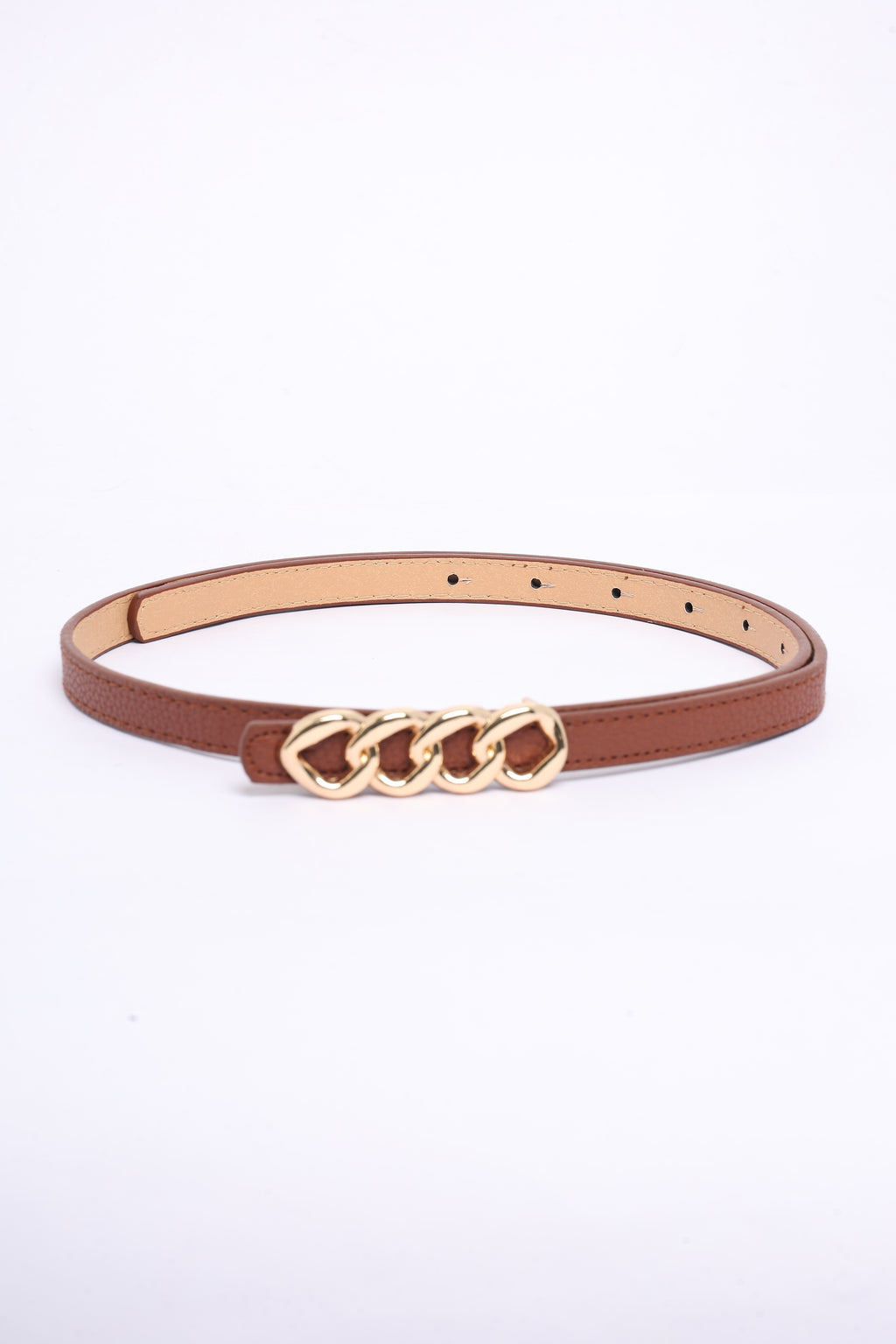 Multi-coloured Textured Pack of 2 Belts for Women - Image 5