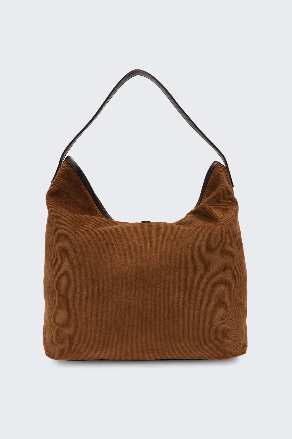 Brown Solid Tote Bag for Women - Image 4