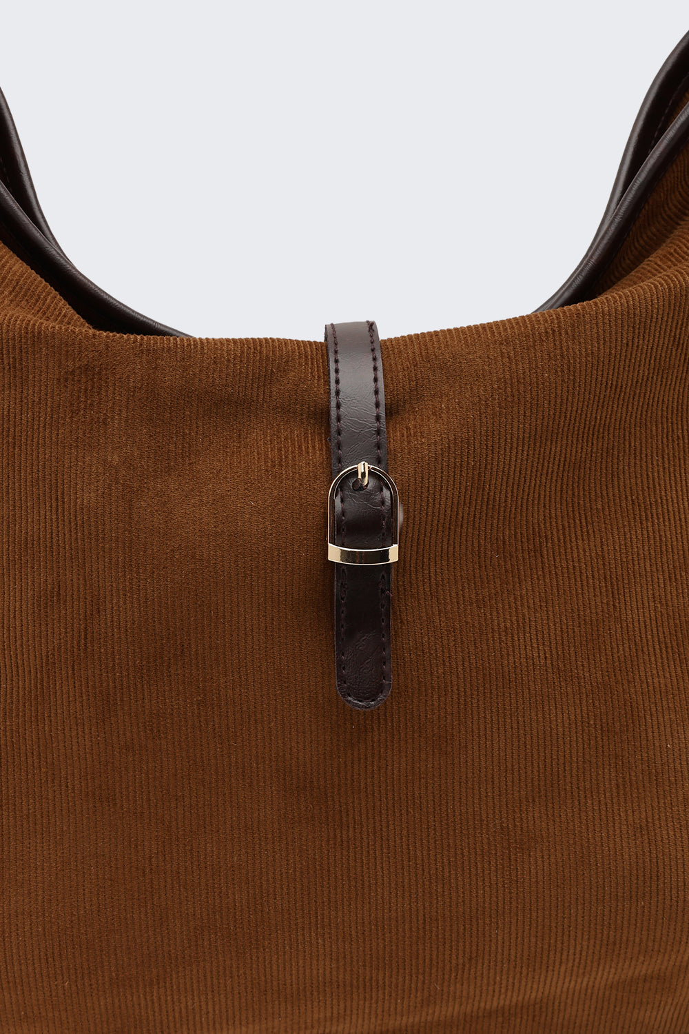 Brown Solid Tote Bag for Women - Image 6