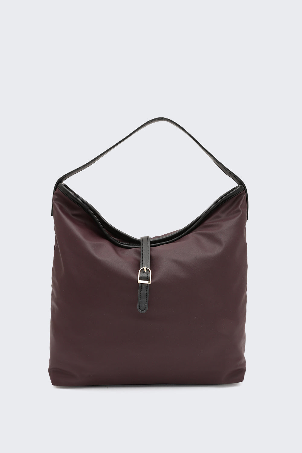 Maroon Solid Tote Bag for Women - Image 2