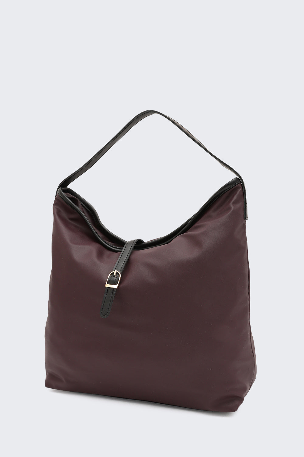 Maroon Solid Tote Bag for Women - Image 3