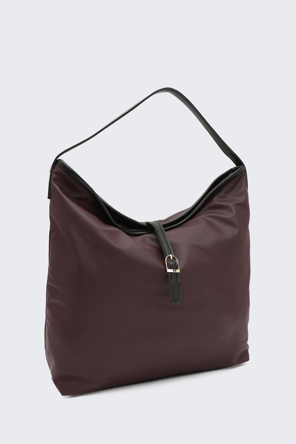 Maroon Solid Tote Bag for Women - Image 5