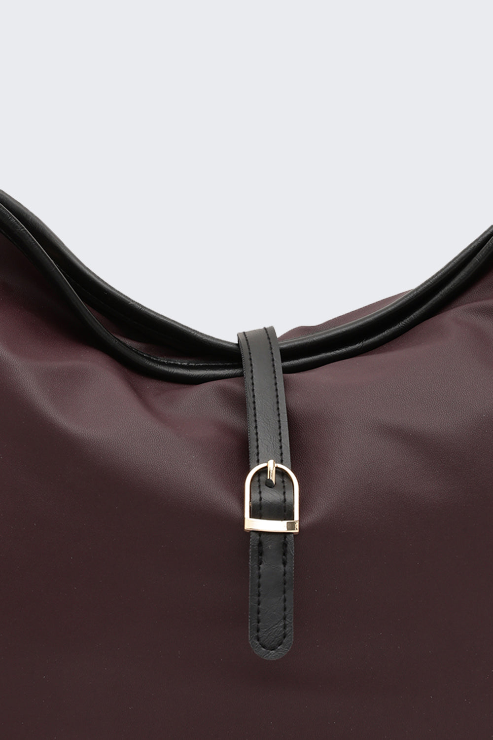 Maroon Solid Tote Bag for Women - Image 7