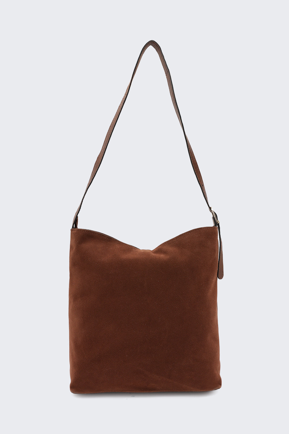 Brown Solid Tote Bag for Women - Image 4