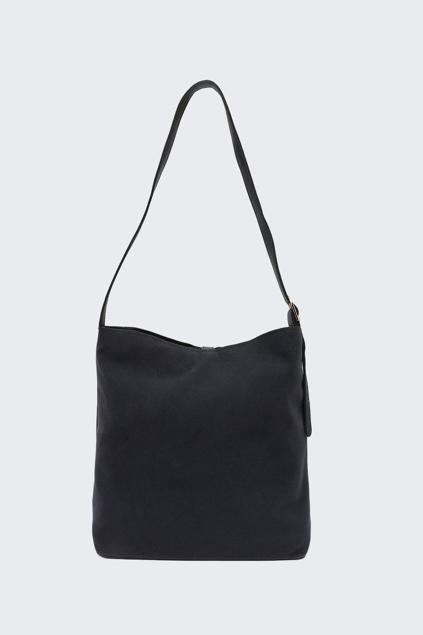 Navy Solid Tote Bag for Women - Image 4