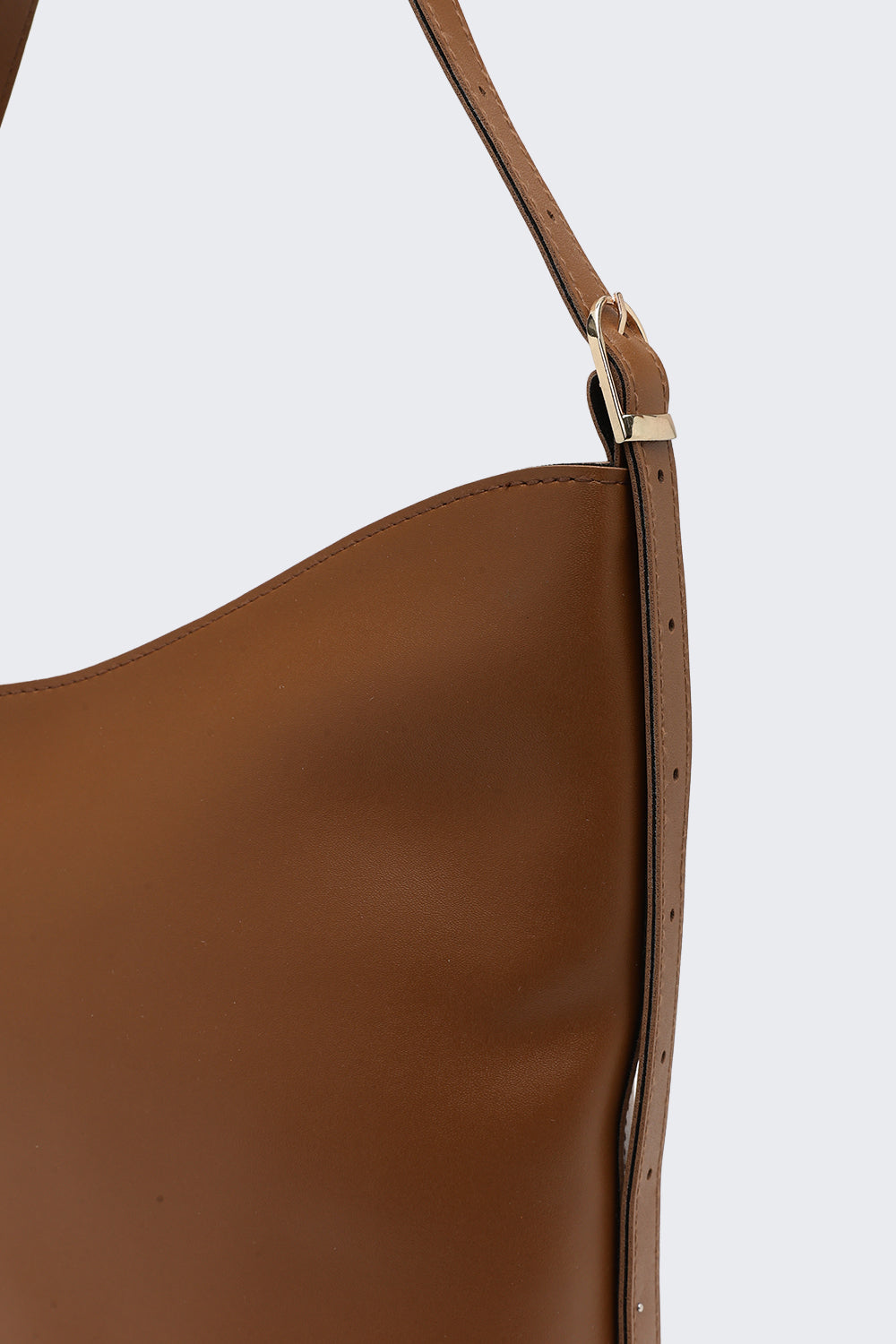 Tan Solid Tote Bag for Women - Image 7