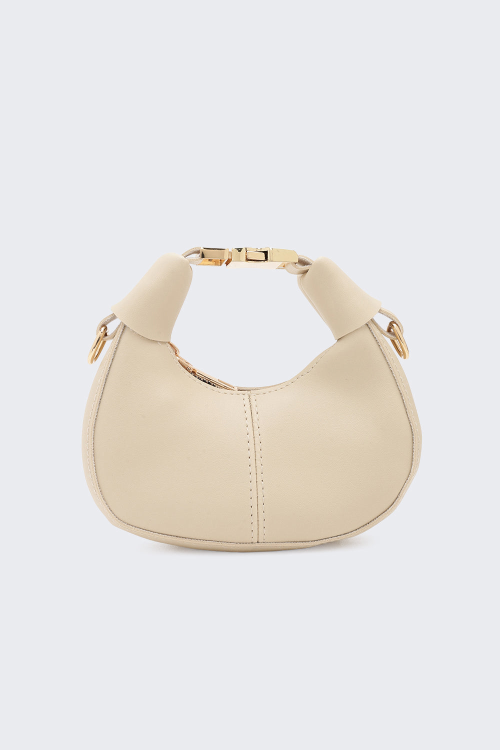 Cream Solid Sling Bag for Women - Image 2
