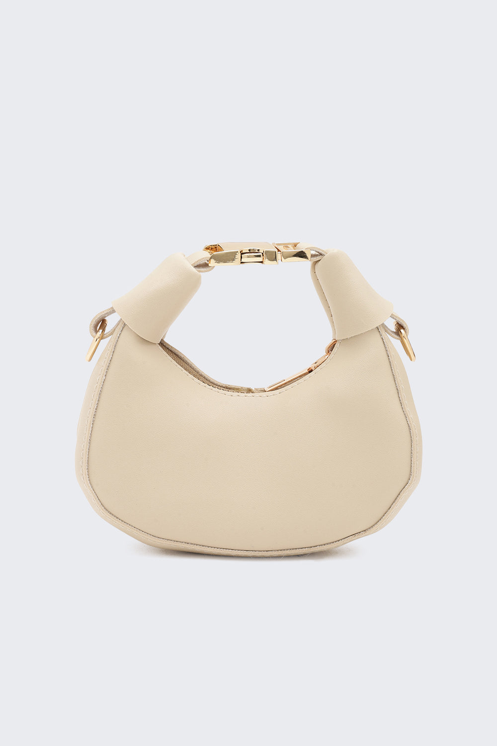 Cream Solid Sling Bag for Women - Image 5