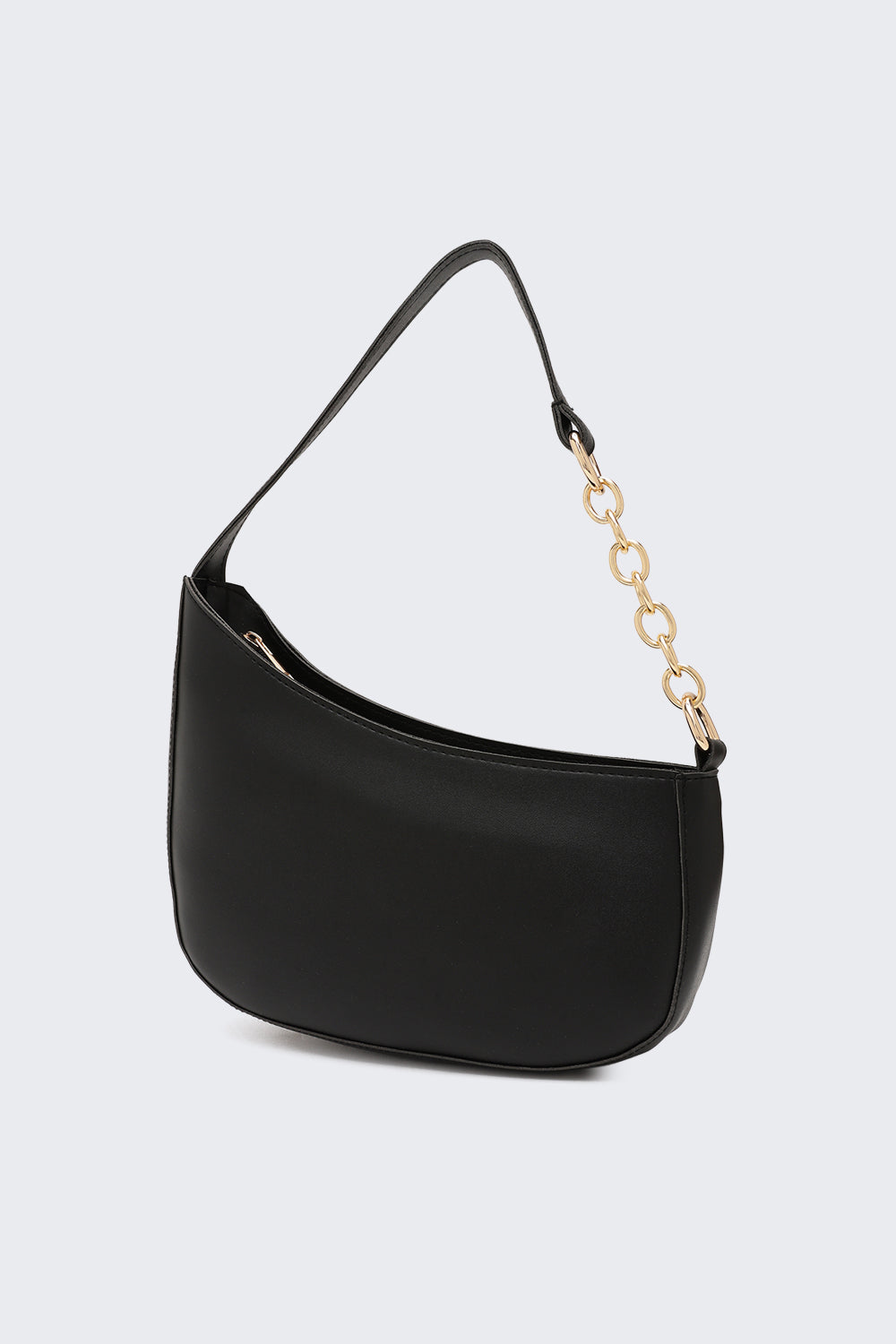 Black Solid Sling Bag for Women - Image 5
