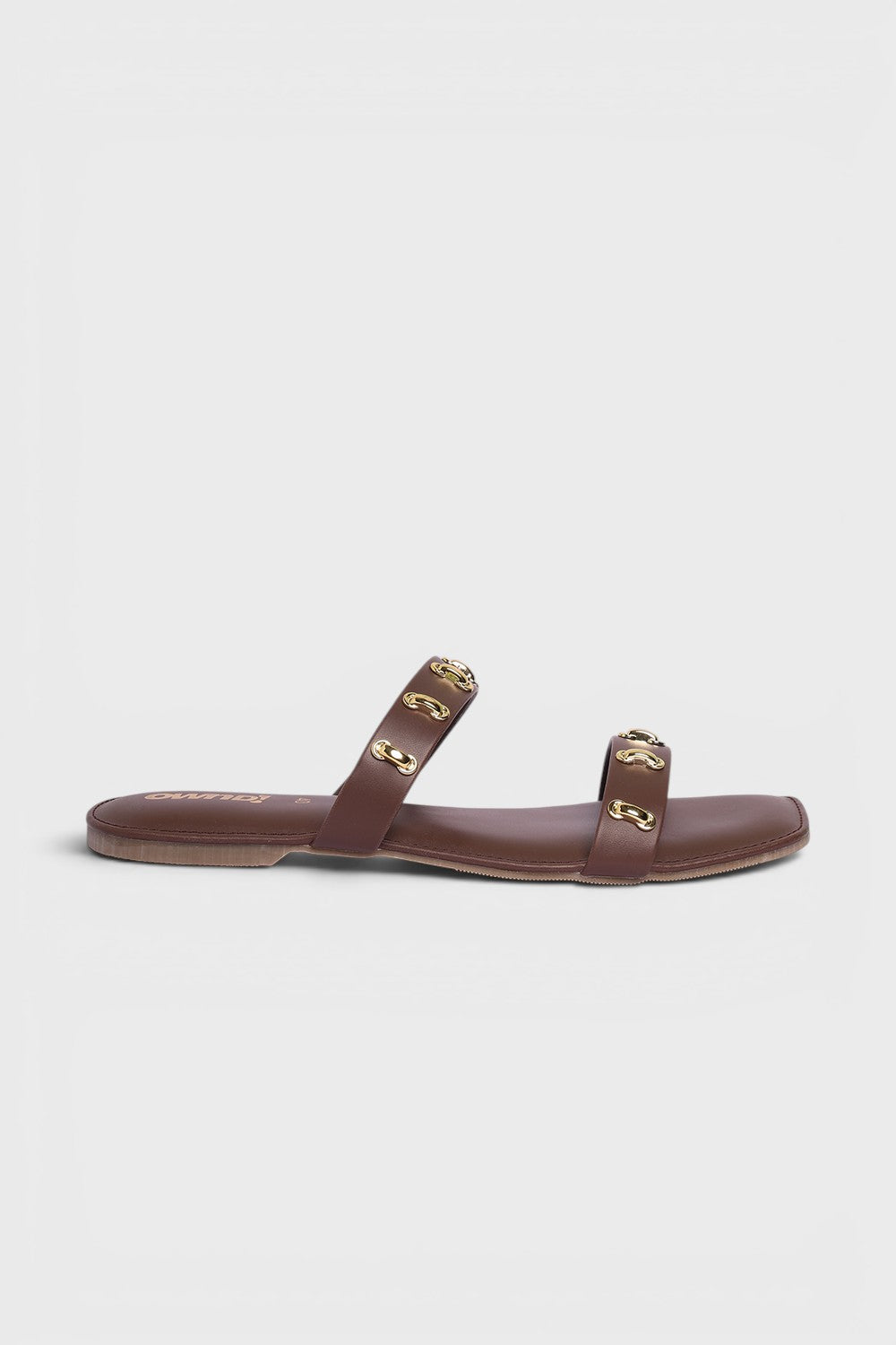 Brown Embellished Flats for Women - Image 2
