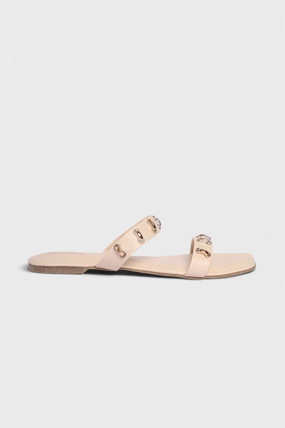 Cream Embellished Flats for Women - Image 2