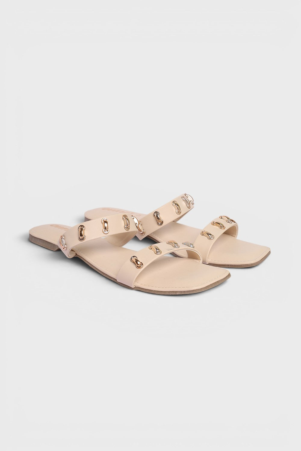 Cream Embellished Flats for Women - Image 5