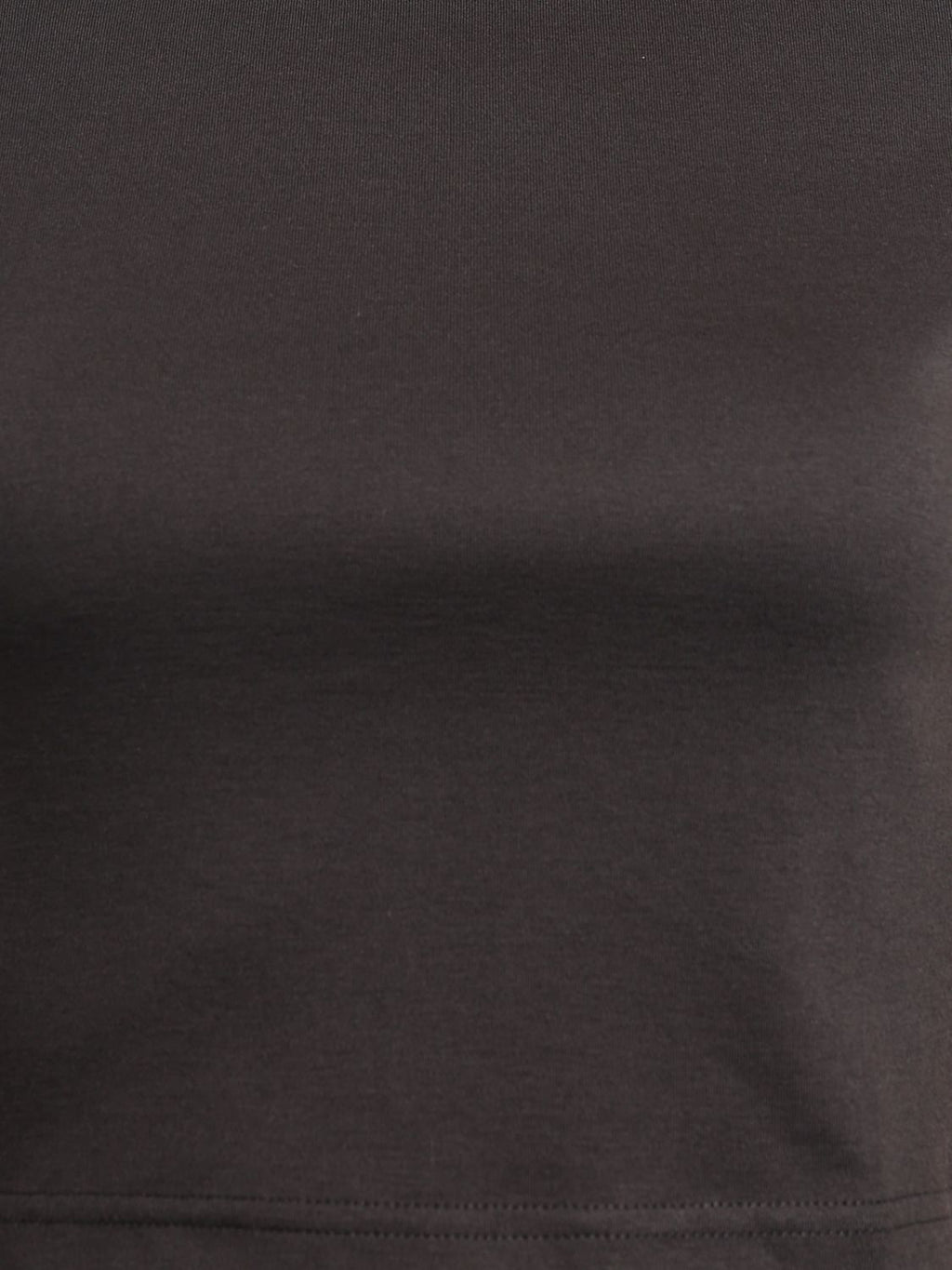 Womens Slim Fit Black Crop T-Shirt - Image 8