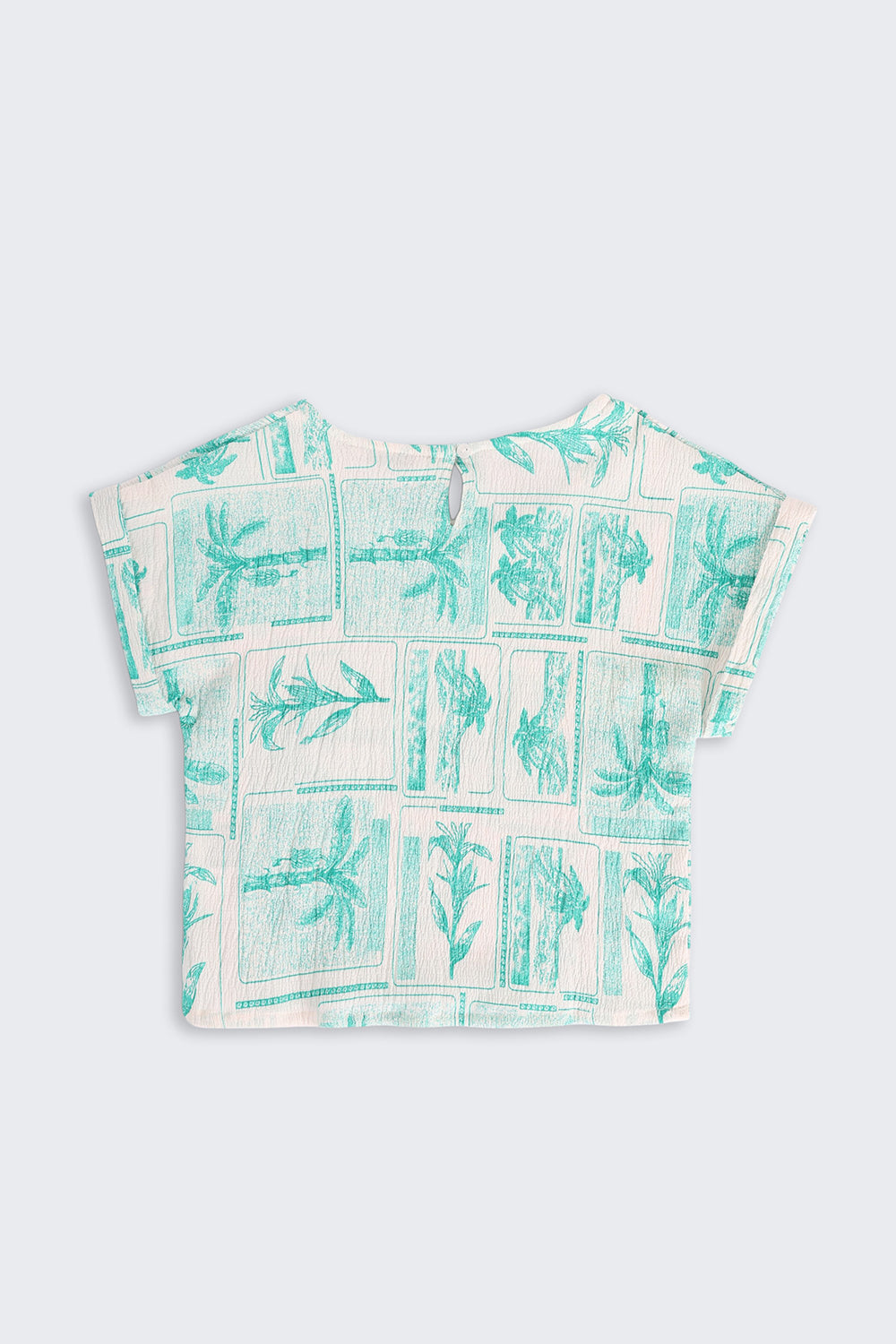 Green Tropical Theme Regular Fit Co-ord Set for Tweens Girls - Image 4